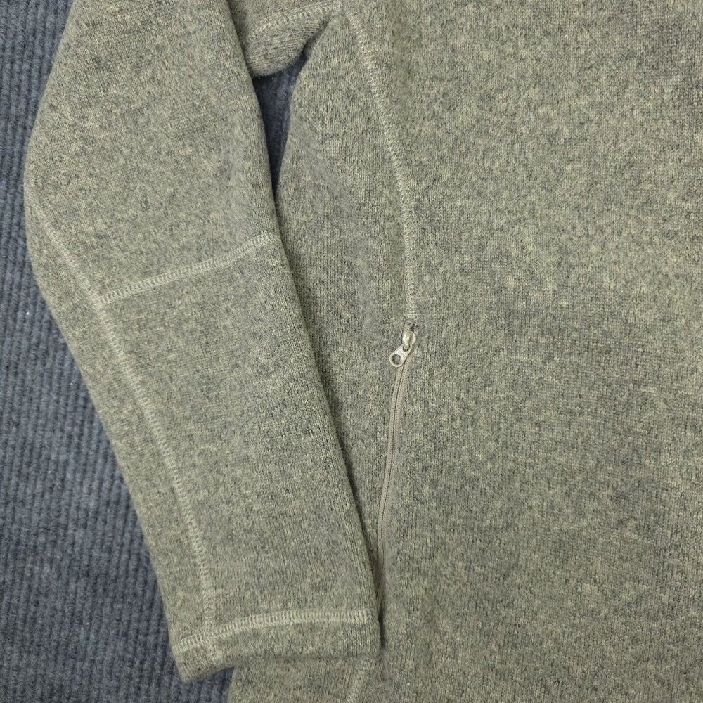 North Face Knit Jacket Mens L Brown Full Zip Sweater Outdoors Hiking Gorpcore - Picture 6 of 14